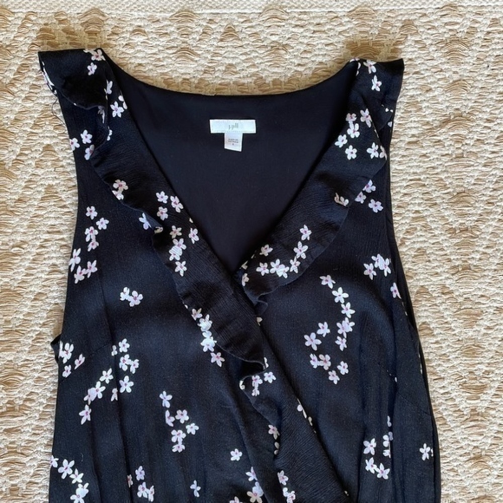 J. Jill floral ruffle maxi dress small - Picture 4 of 13
